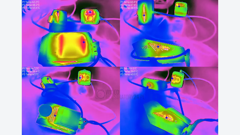 wideorejestrator vueroid s1 termowizja temperatury pracy